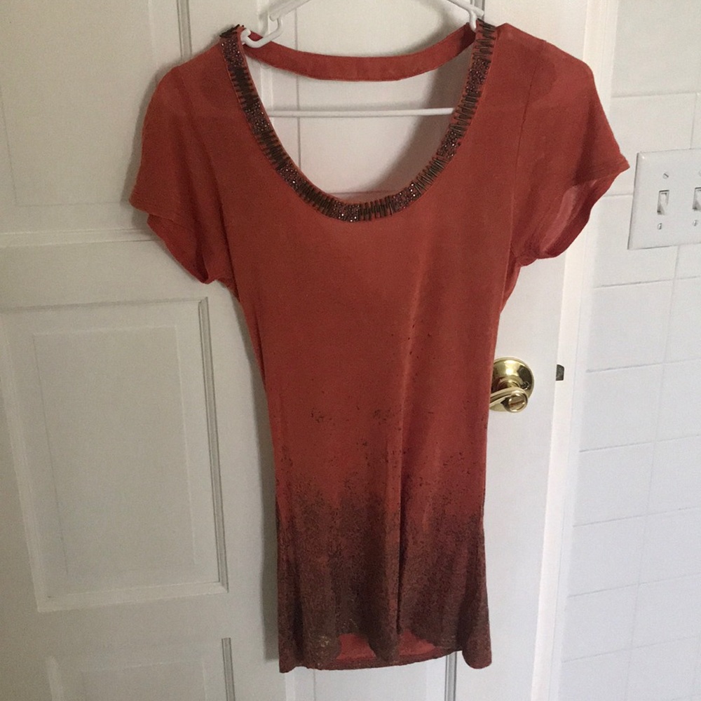Dolman style short-sleeved top
